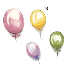 陶瓷印花圖案-氣球2 (6件)