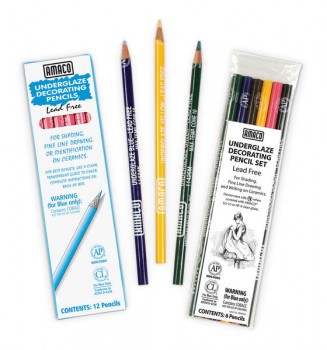 Amaco 6 Colour Underglaze Pencil Pack Ugp Pack Hearty Ceramic Supply Company