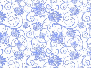 陶瓷印花紙- 鳶尾花 (藍色)