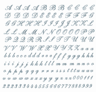 陶瓷印花紙 DECORPRINT - 英文字母(銀色) 20x20cm 