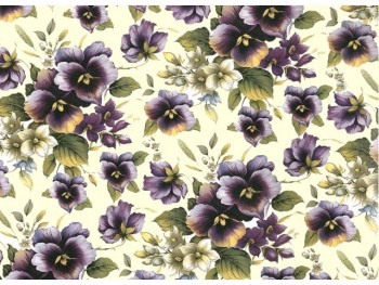 陶瓷印花紙-大紫色三色堇 (彩色)