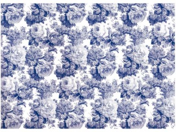 陶瓷印花紙- 月桂樹(藍色)