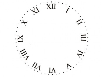 陶瓷印花圖案-時鐘(1)