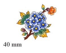 陶瓷印花圖案-東方花園 3 (30x40mm) 