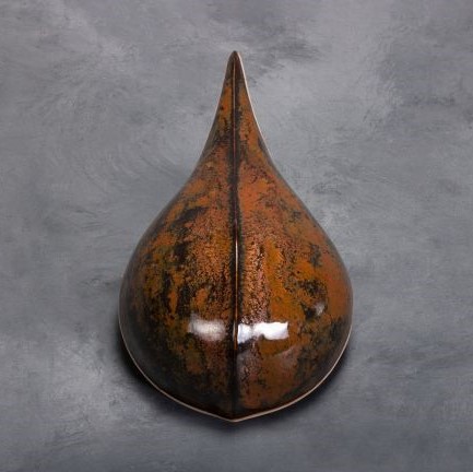 SW-128 Cordovan over SW-130 Copper Jade fired to cone 6