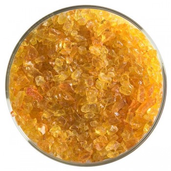 BULLSEYE 透明玻璃粗熔塊 透明橙色 (4oz)